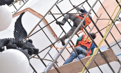 El Ayuntamiento de Puebla realizó labores de mantenimiento en templos del Centro Histórico para preservar su valor patrimonial y mejorar la imagen urbana.