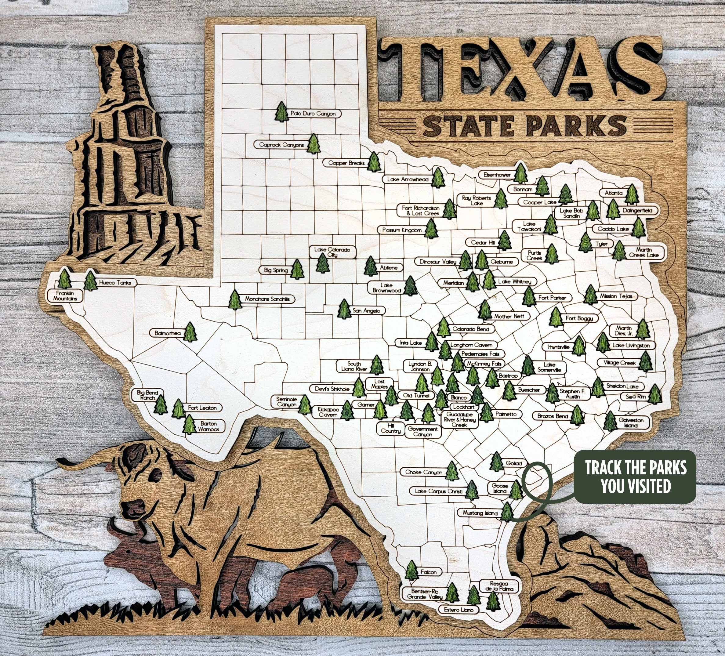 Texas State Parks Map Cindyanns 