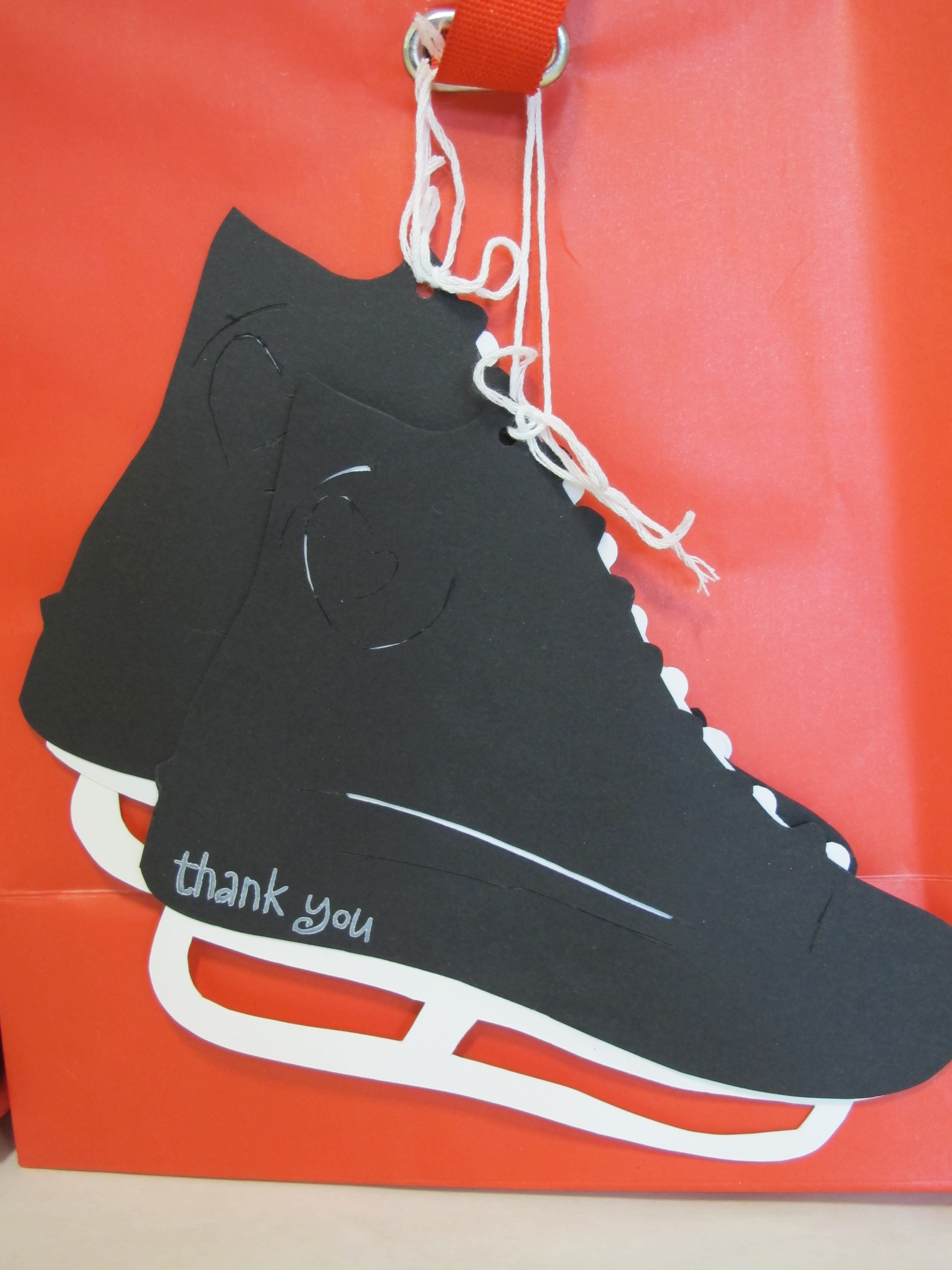 Skate thank you tag