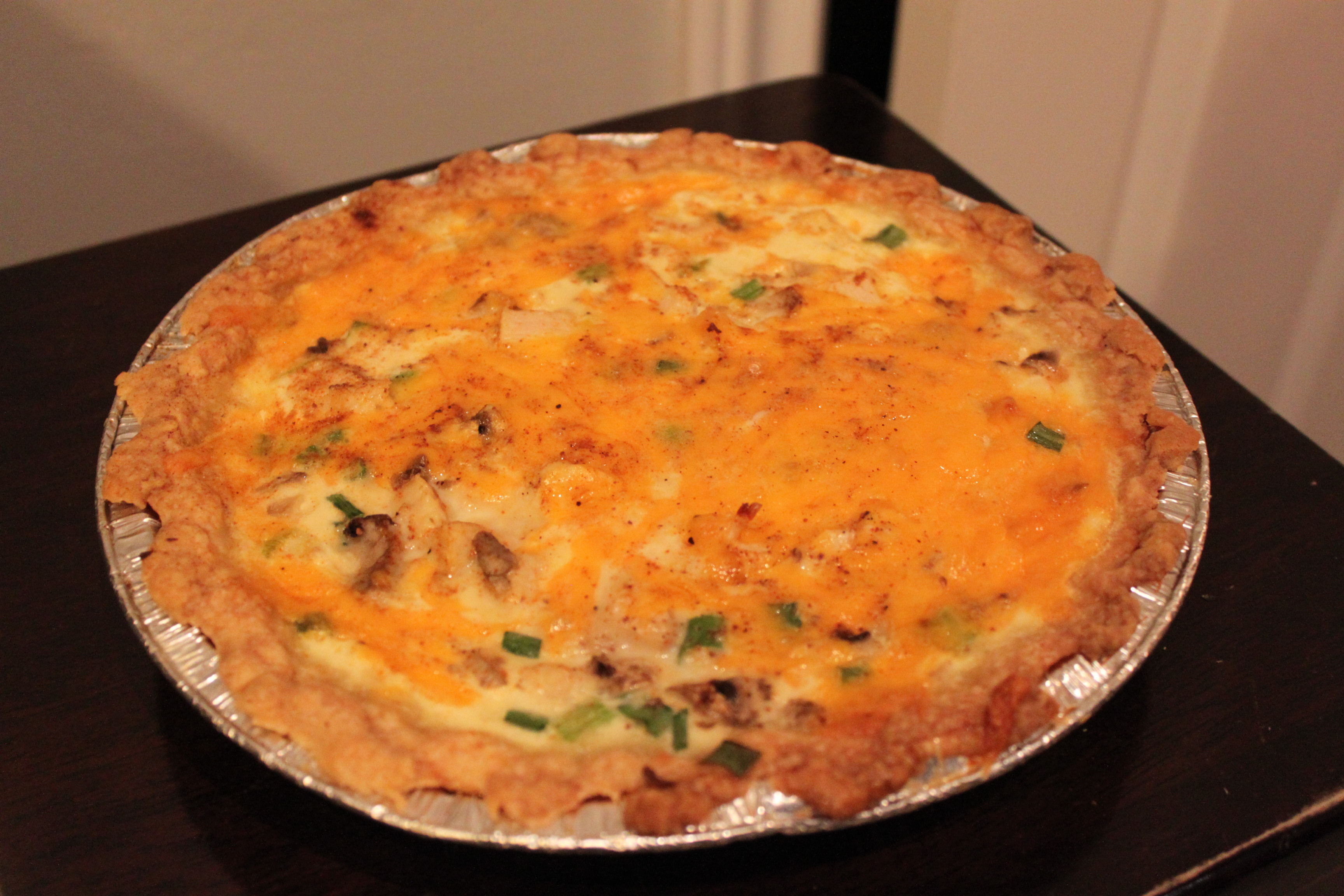 Turkey Mushroom Quiche