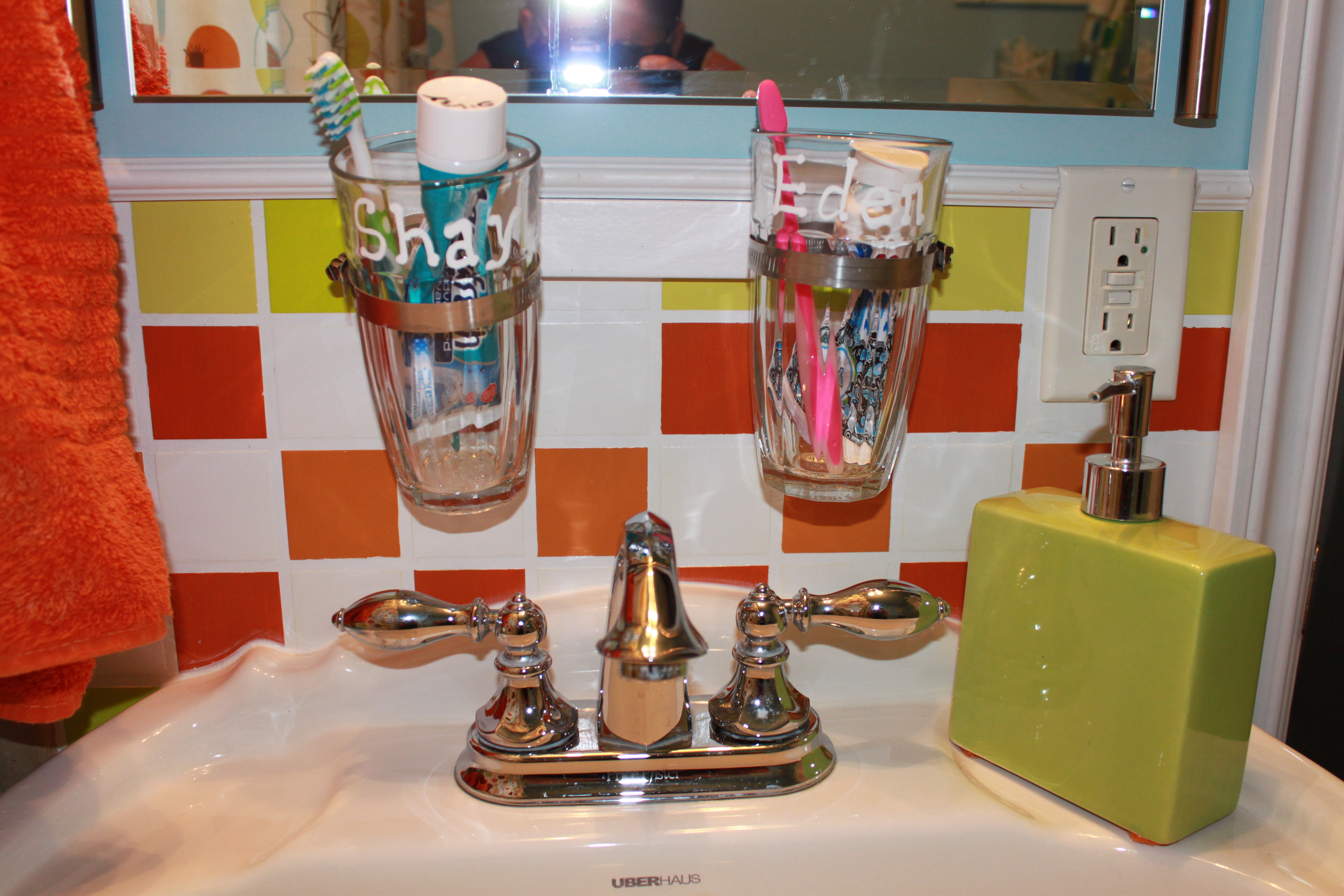 mason jar toothbrush holder