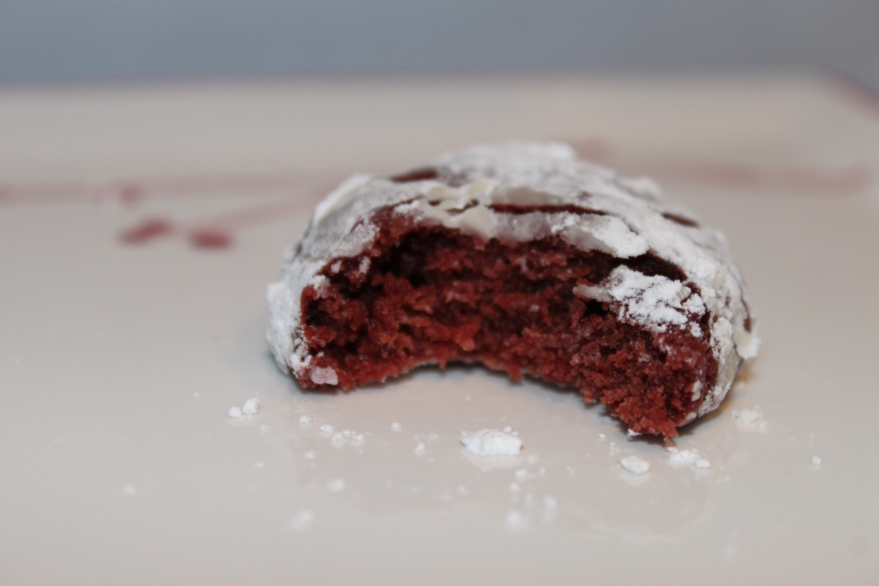 Red Velvet Crinkle Cookies