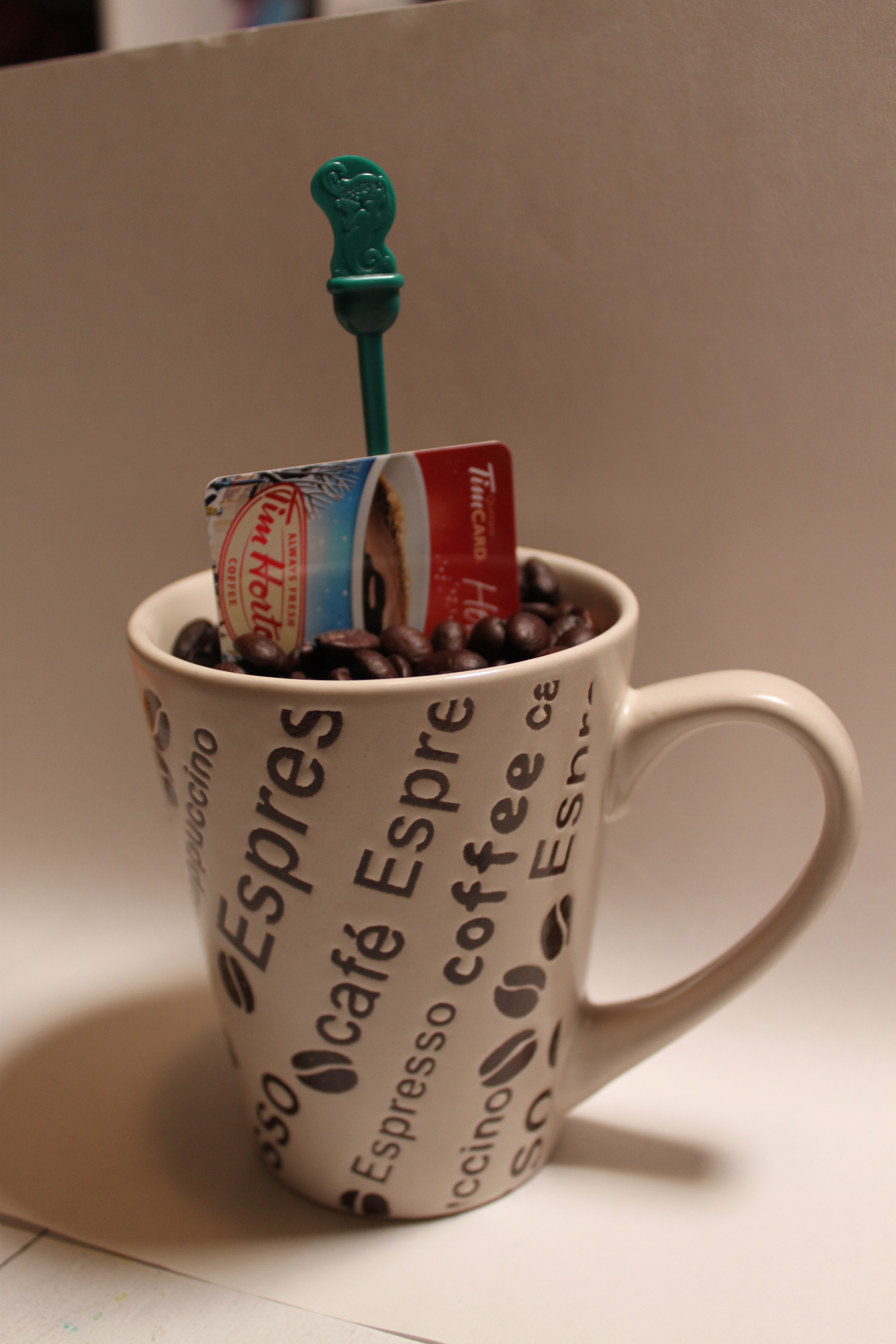 coffee gift card holder