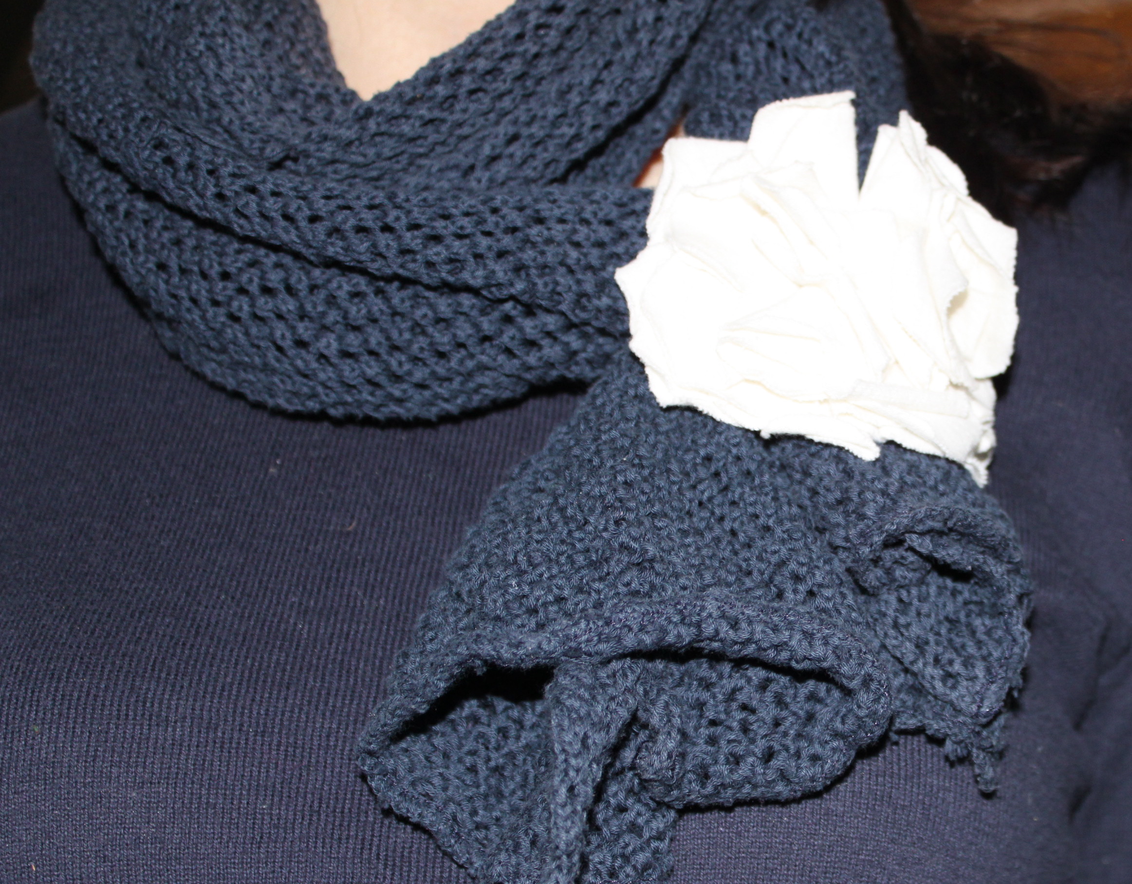 fabric scarf flower