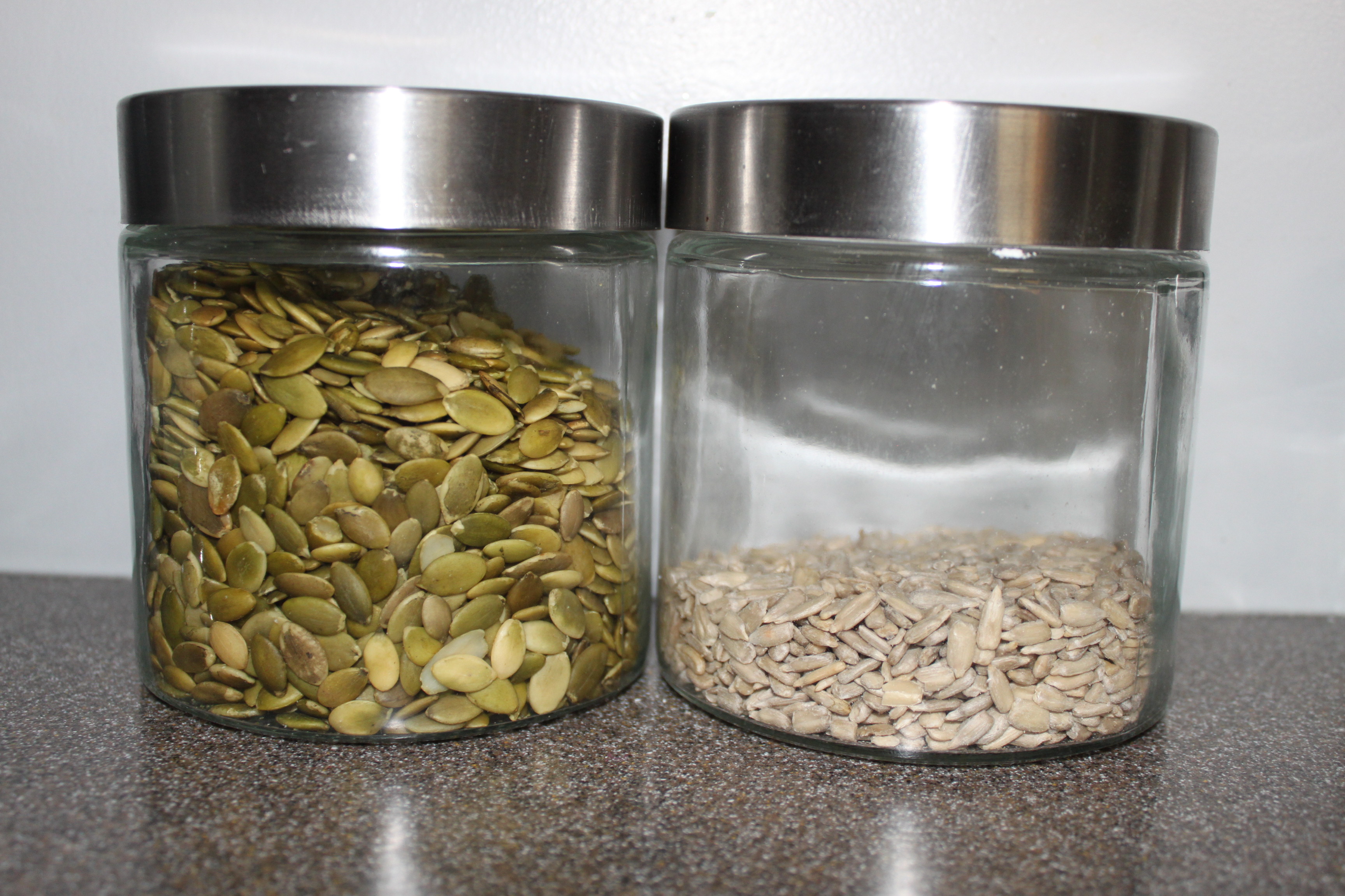 pumpkin and sunflower seeds