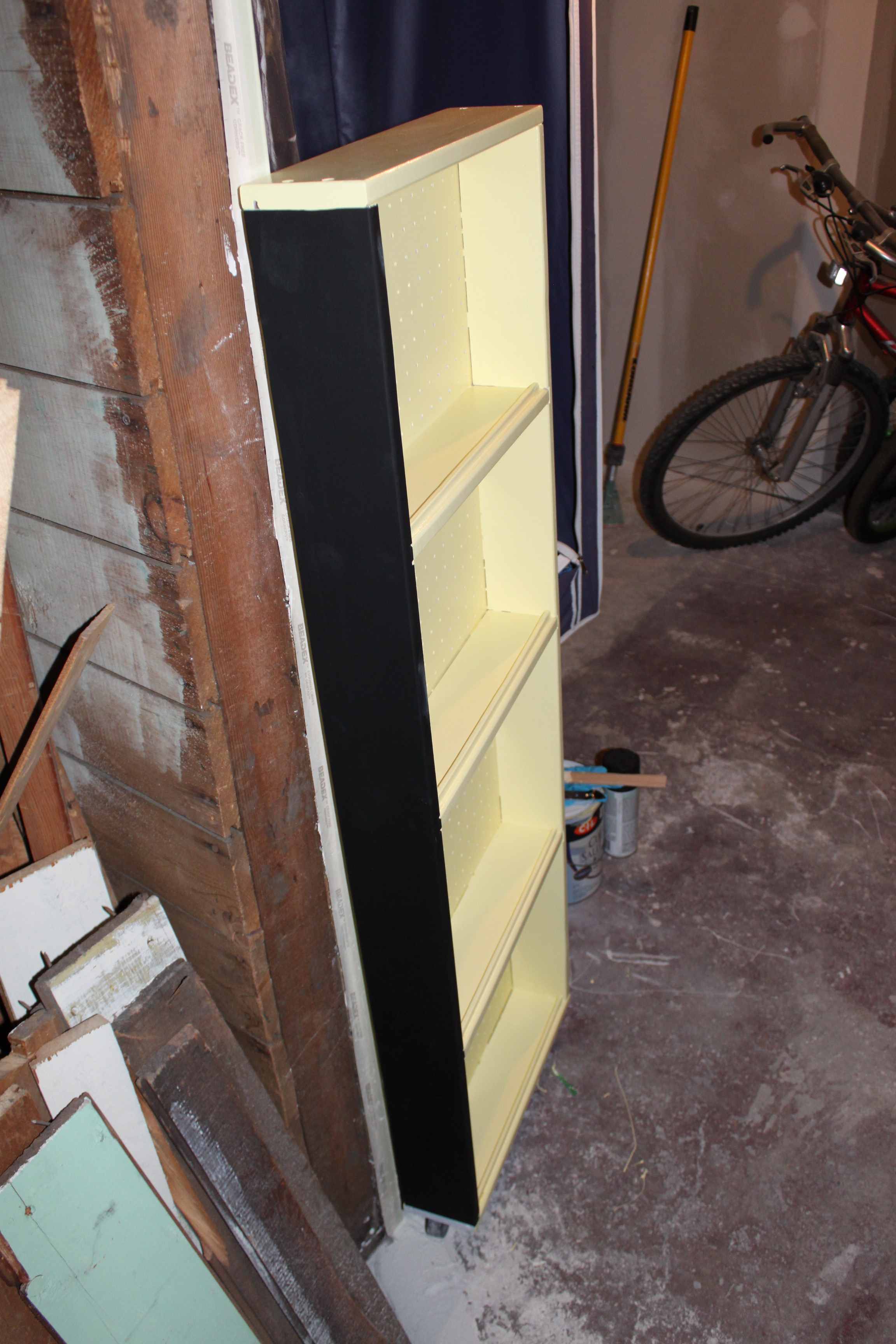 painted storage rack