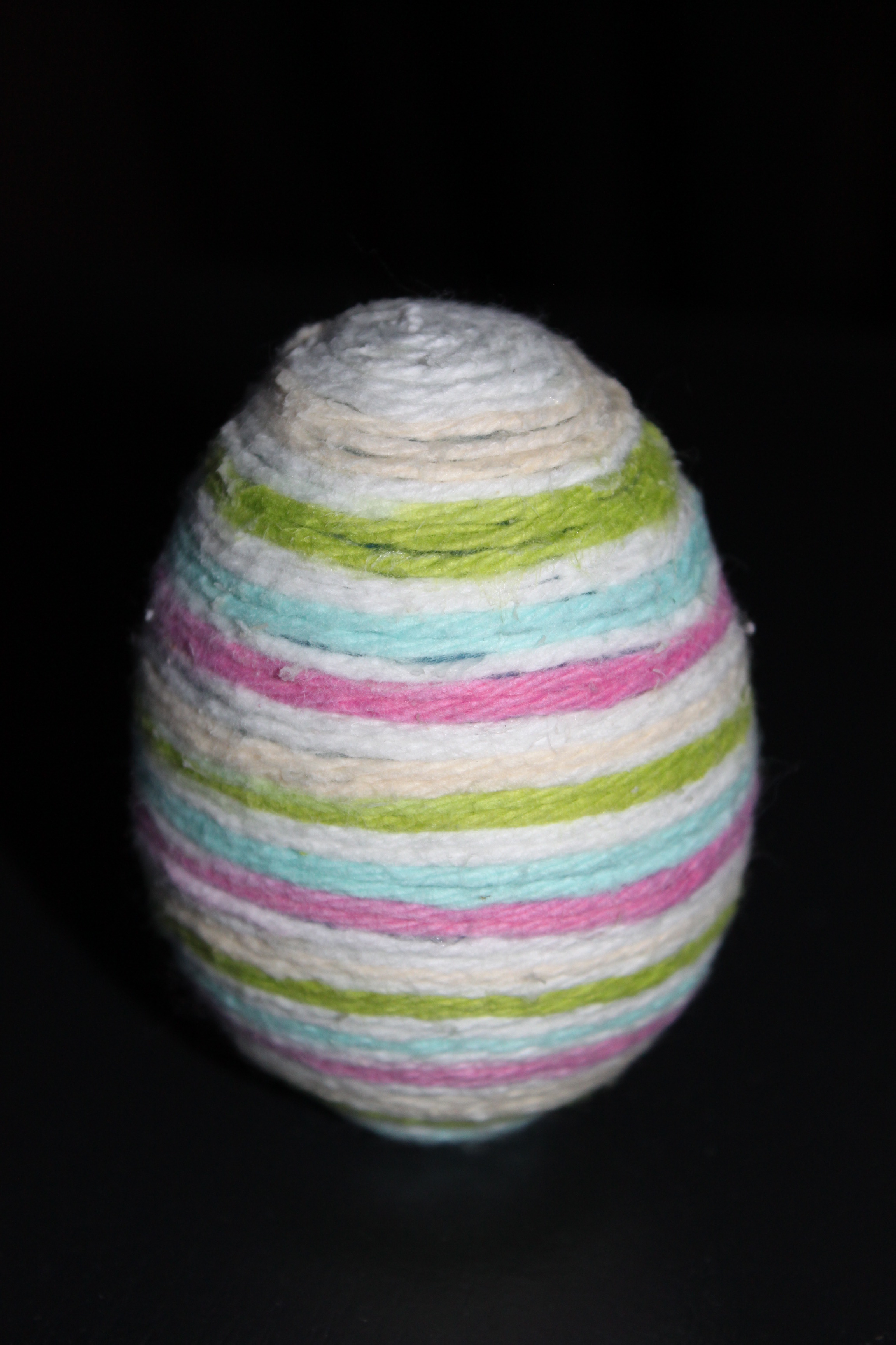 wool wrapped plastic eggs
