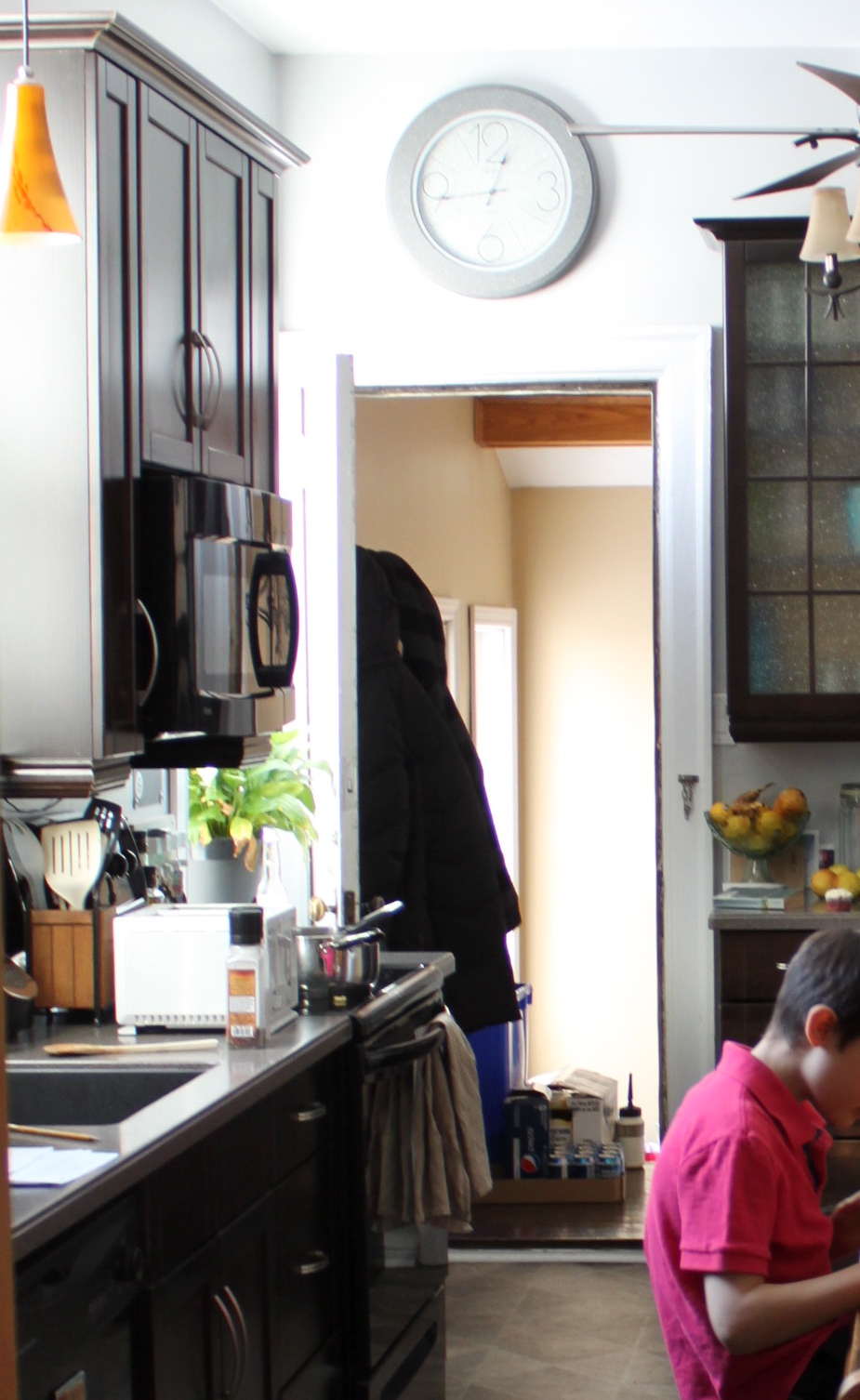 back door at far end