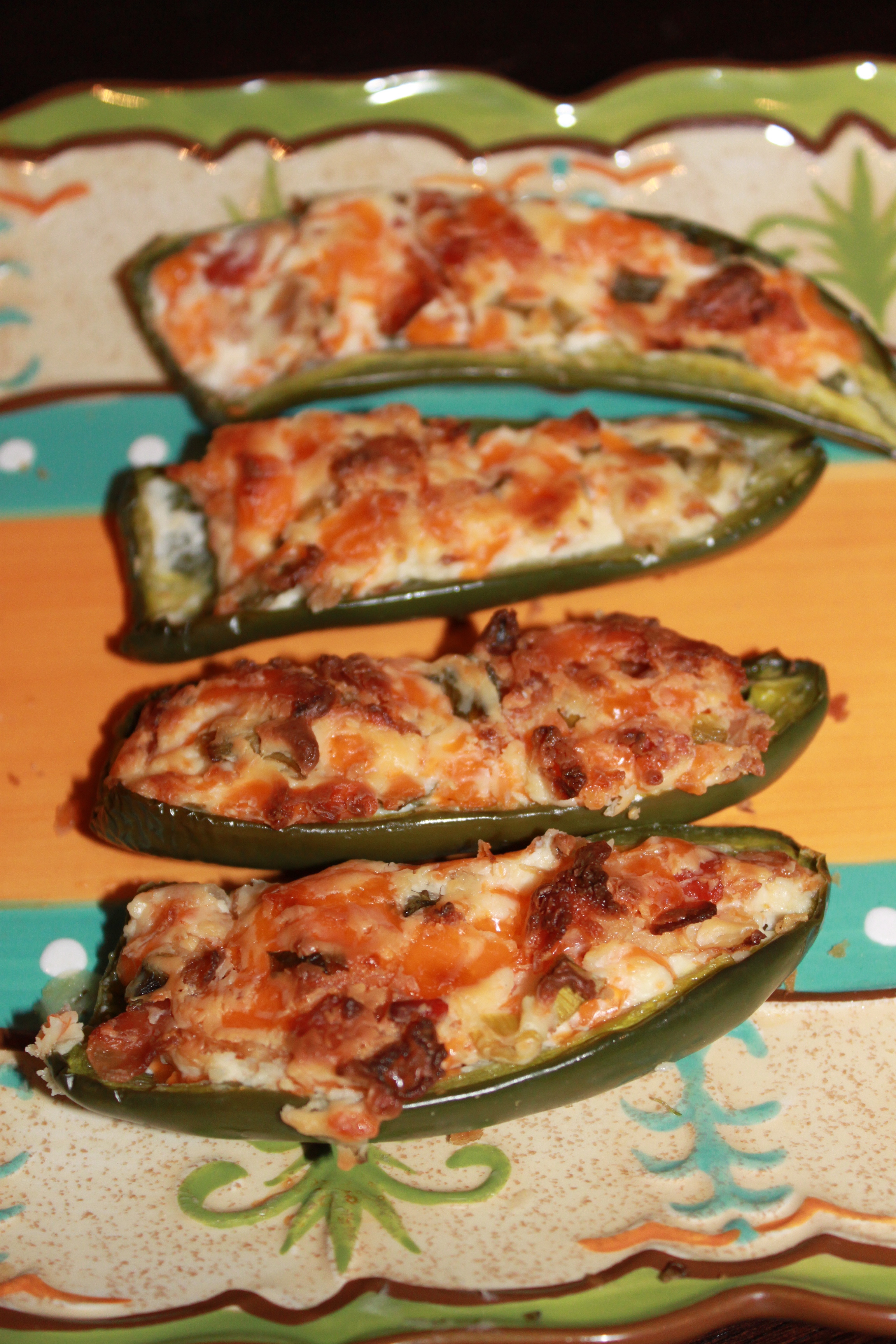 bacon cream cheese stuffed jalapeño poppers