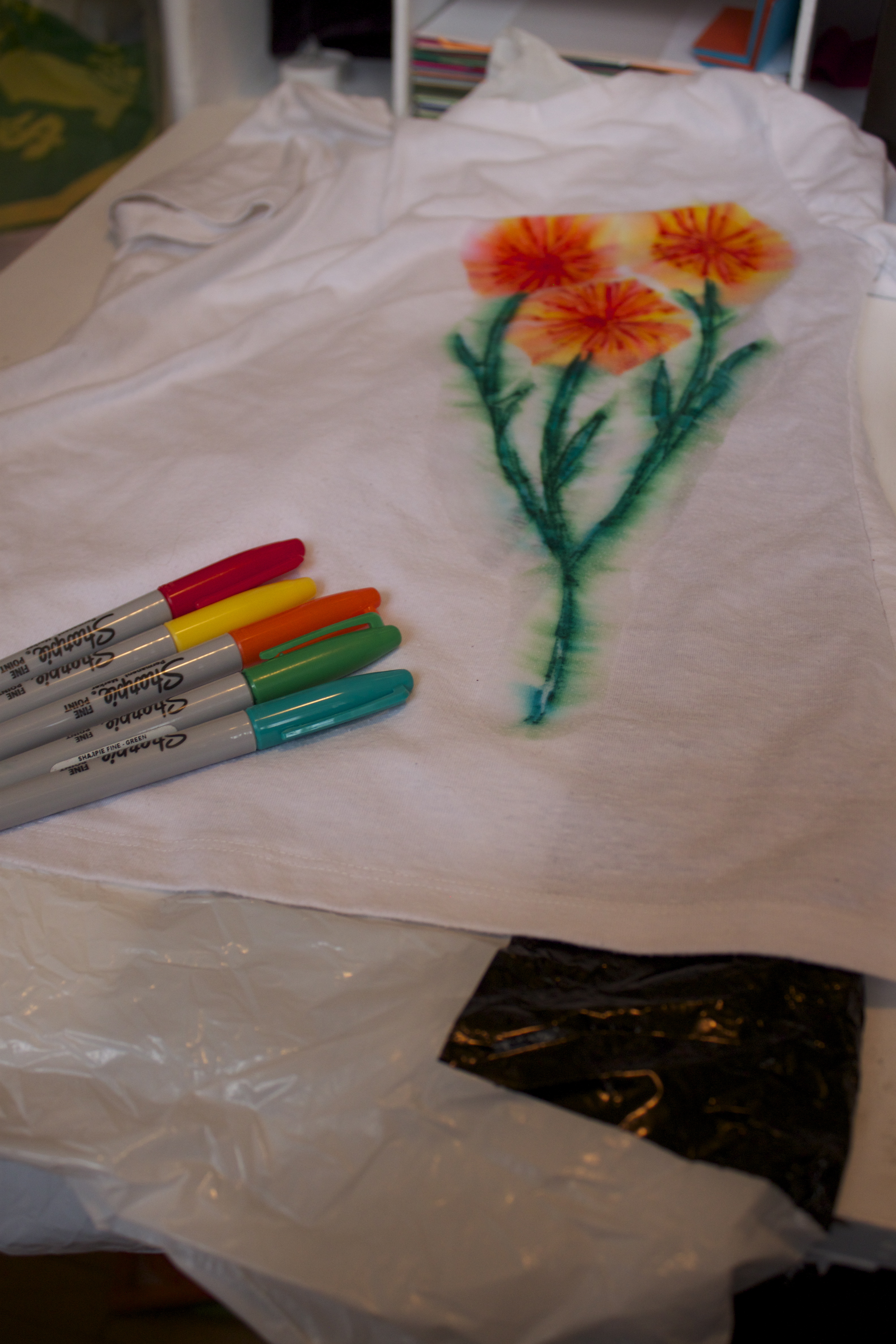 Sharpie t-shirt upcycle