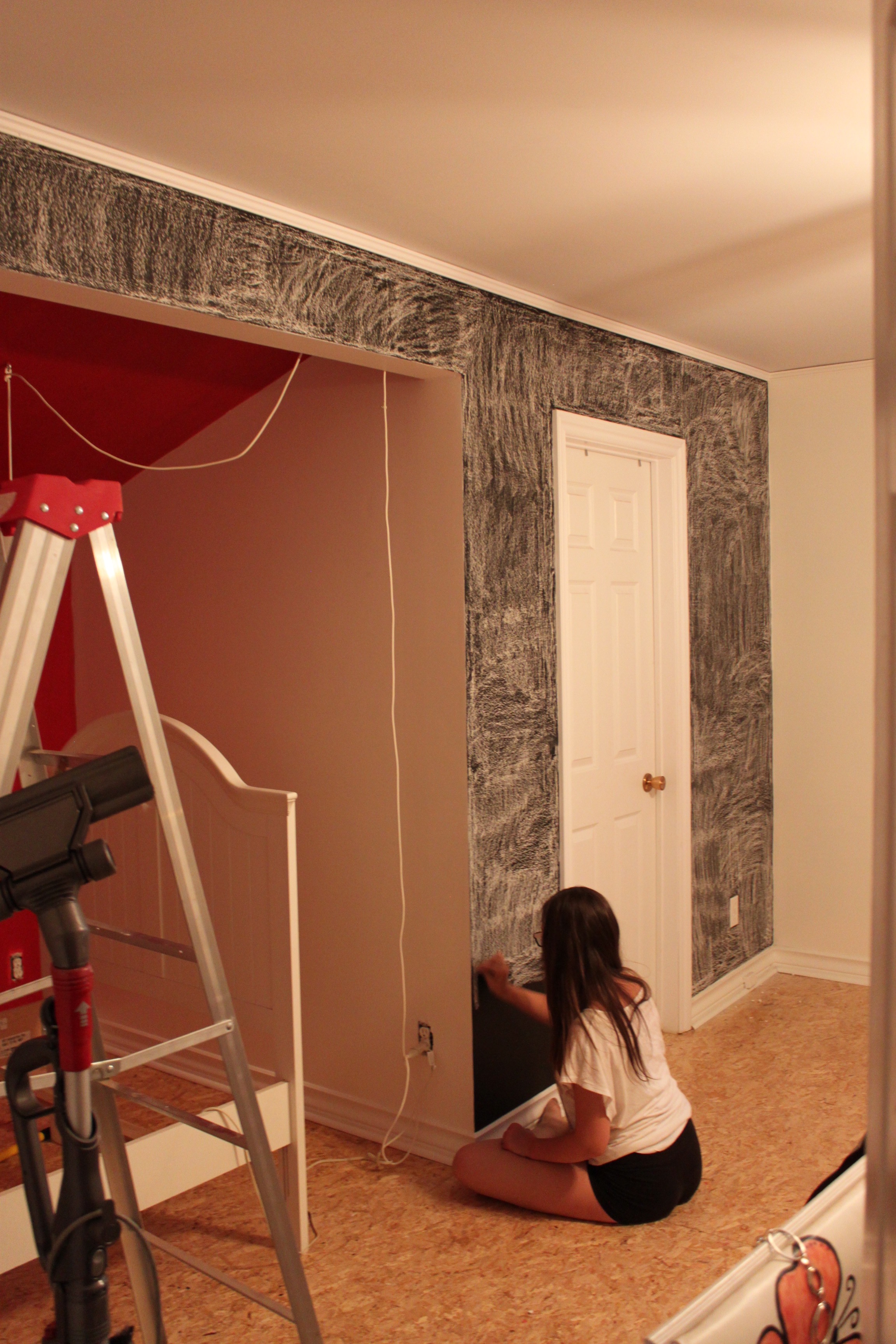 Priming Chalkboard Wall