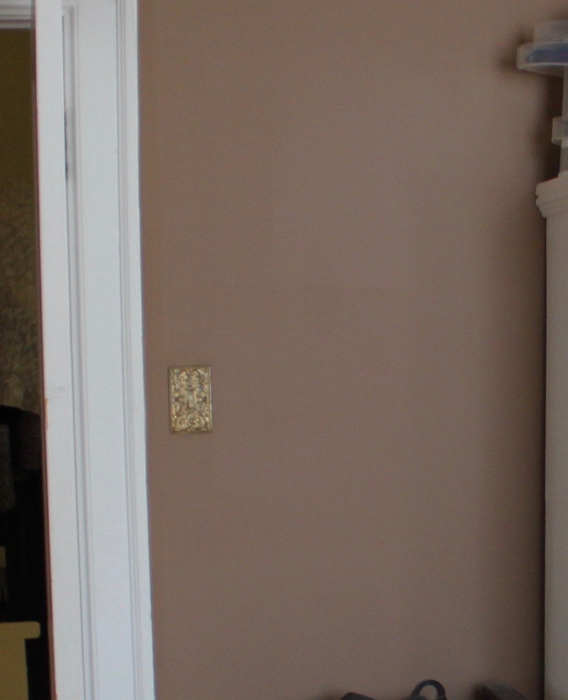 Old light switch plate