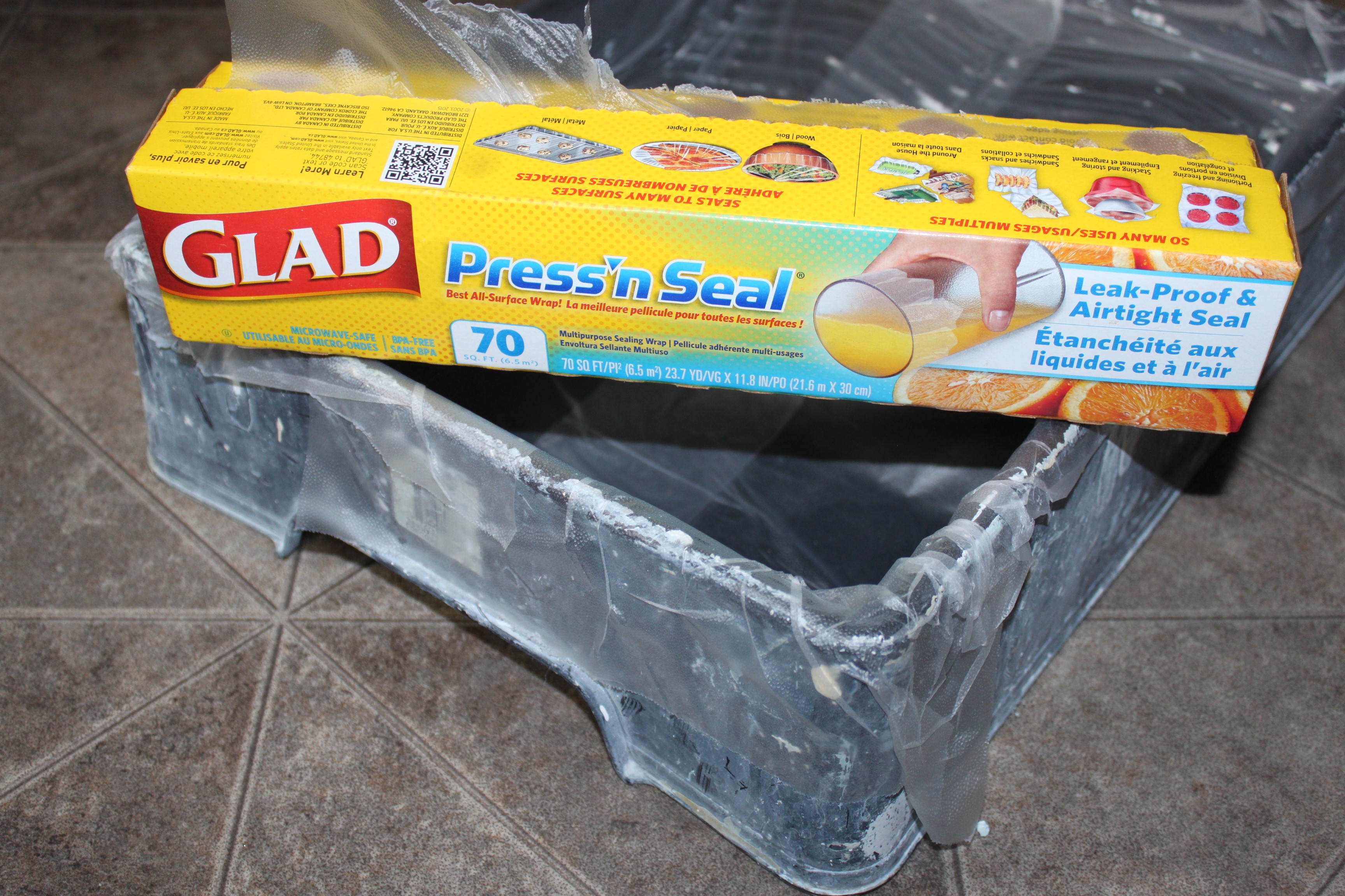 DIY paint tray liner