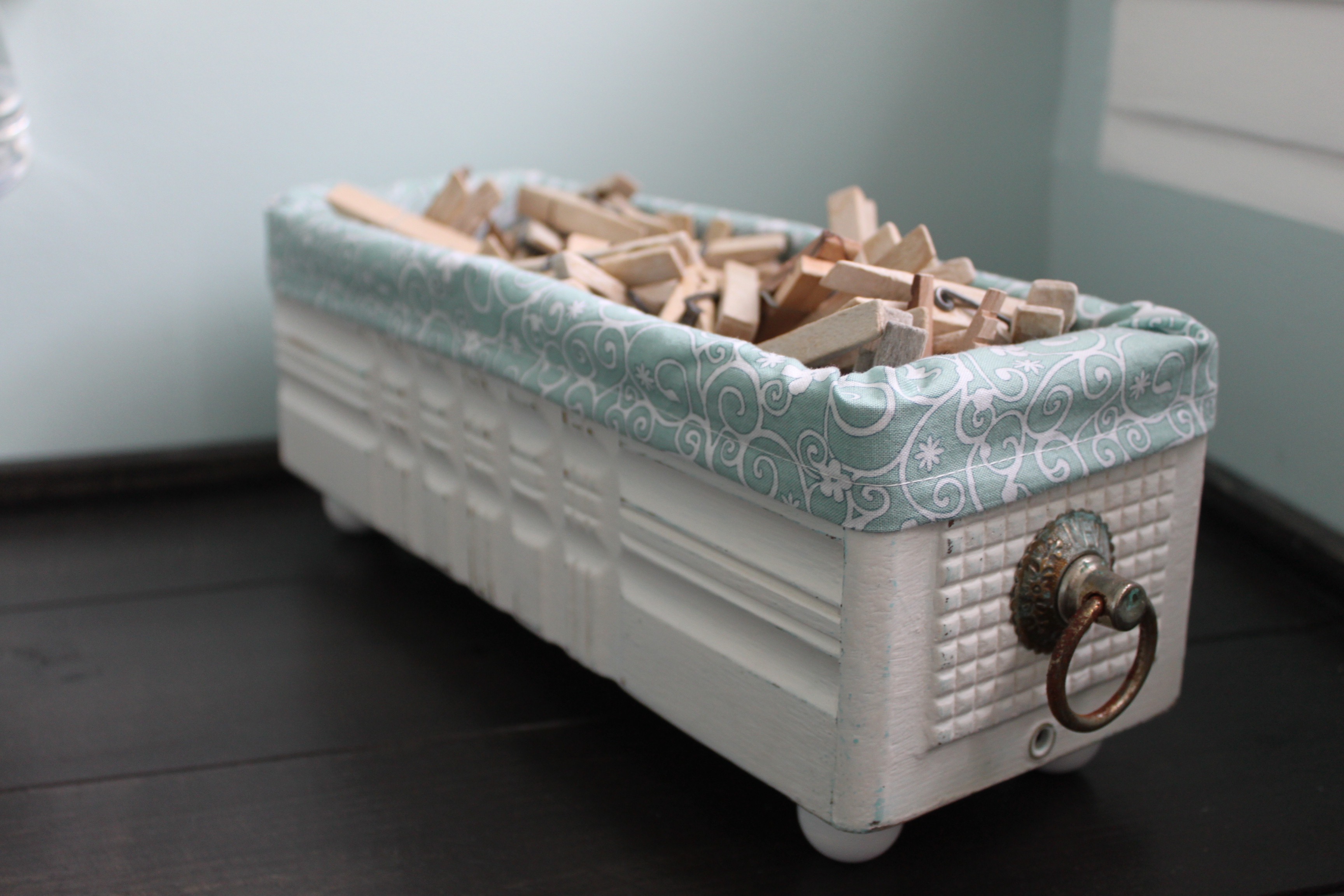 Vintage Sewing Machine Drawer upcycle