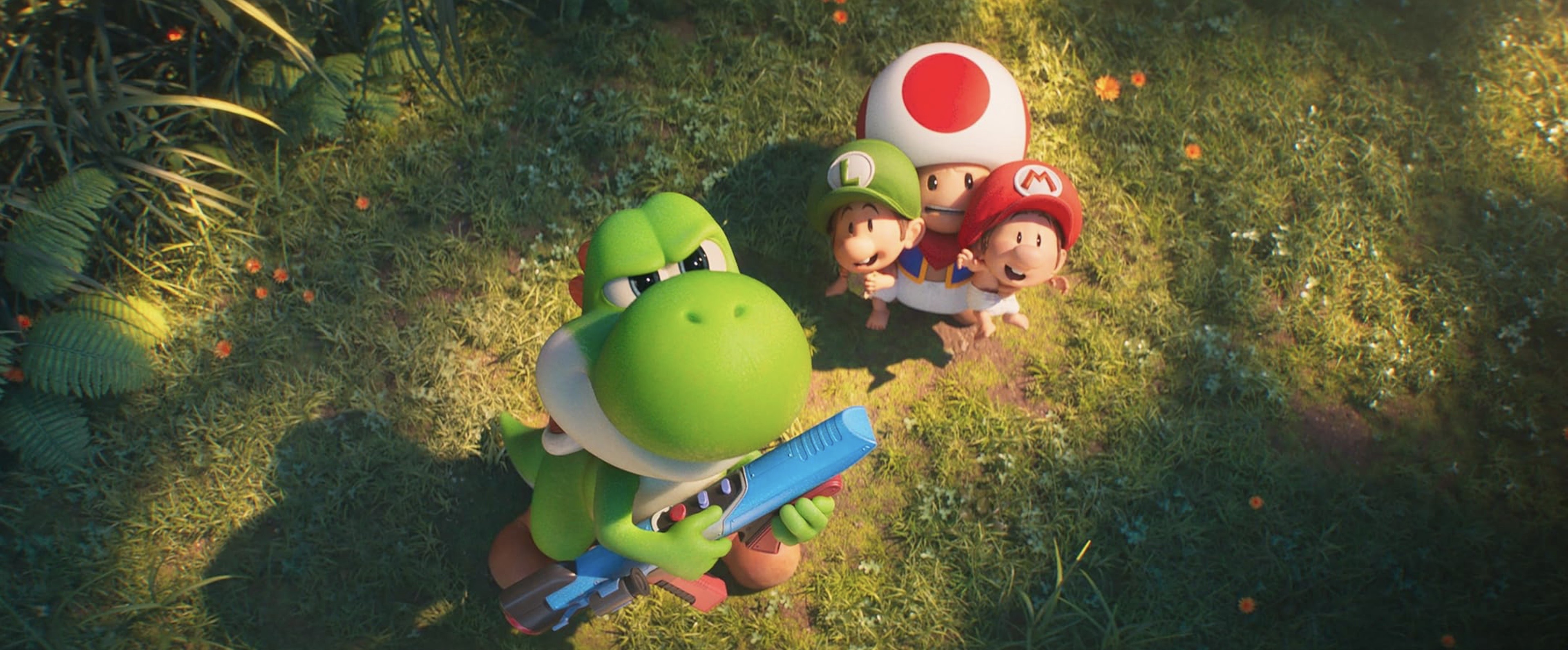 Yoshi, Toad y Baby Luigi y Baby Mario