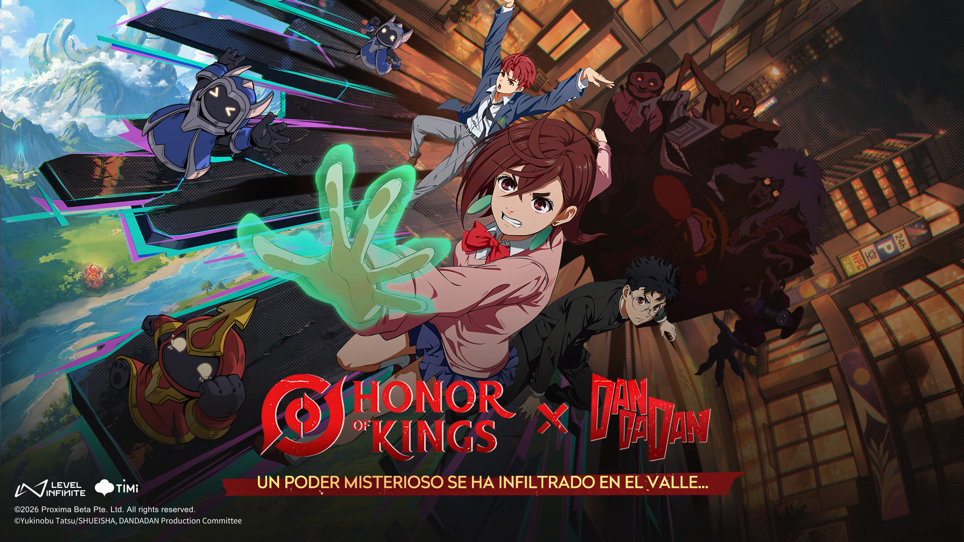 Colaboración de DAN DA DAN con Honor of Kings