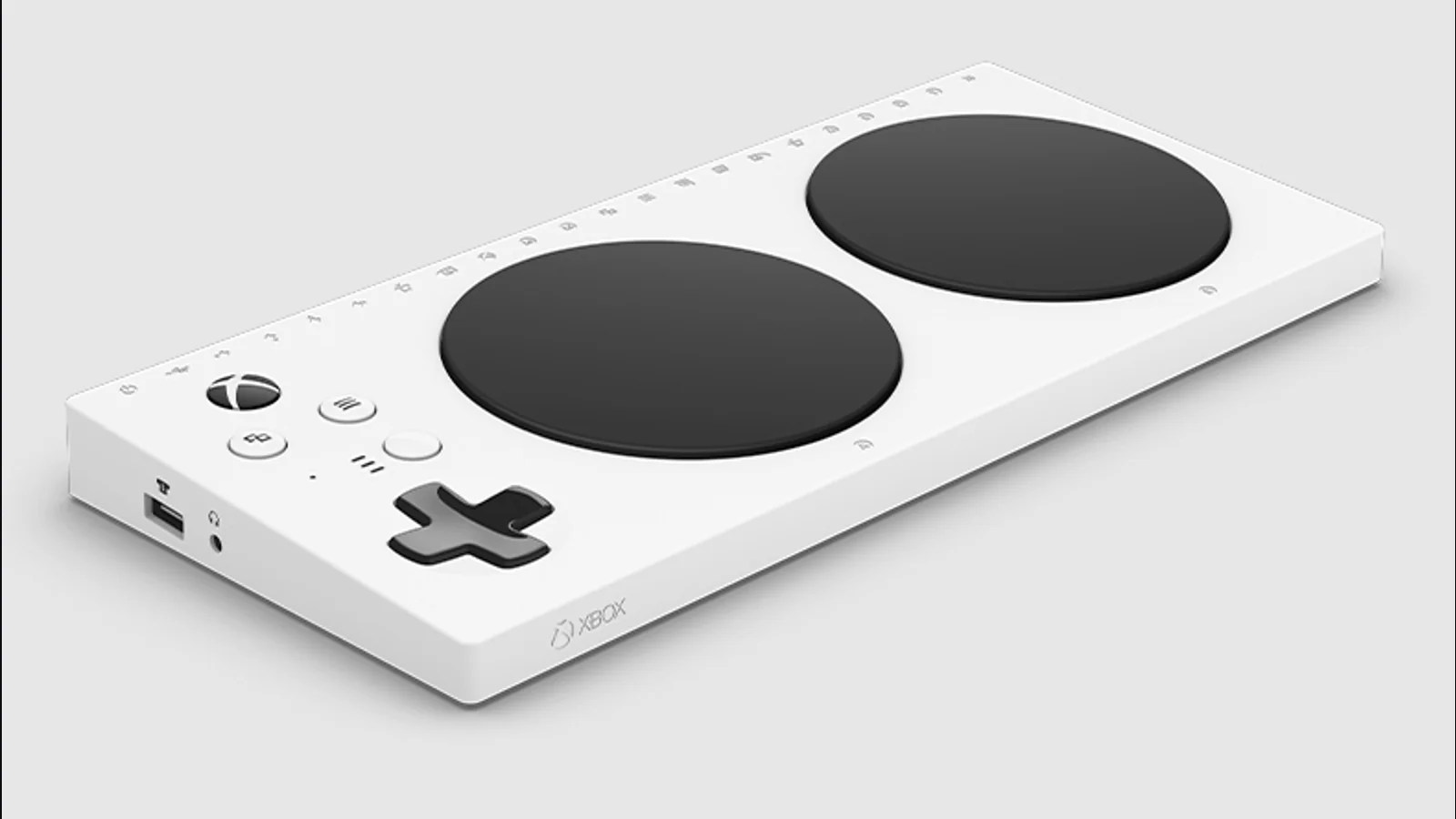 Xbox Adaptive Controller visto desde el costado