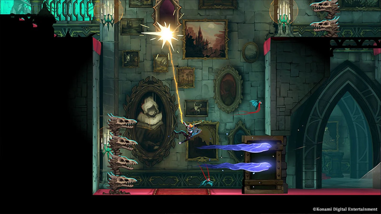 Desplazamiento en un escenario de Castlevania Belmont’s Curse