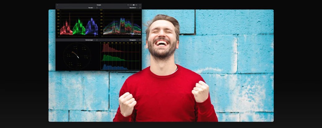 Trabajo de ajuste y medición de color en DaVinci Resolve