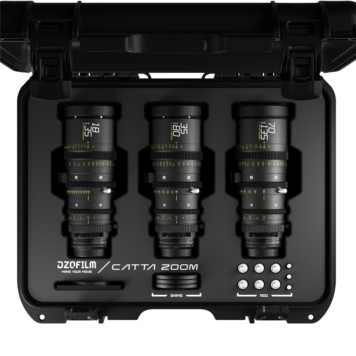 DZOFilm Catta Zoom FF 18-35mm/35-80mm/70-135mm Lens Kit (Sony E
