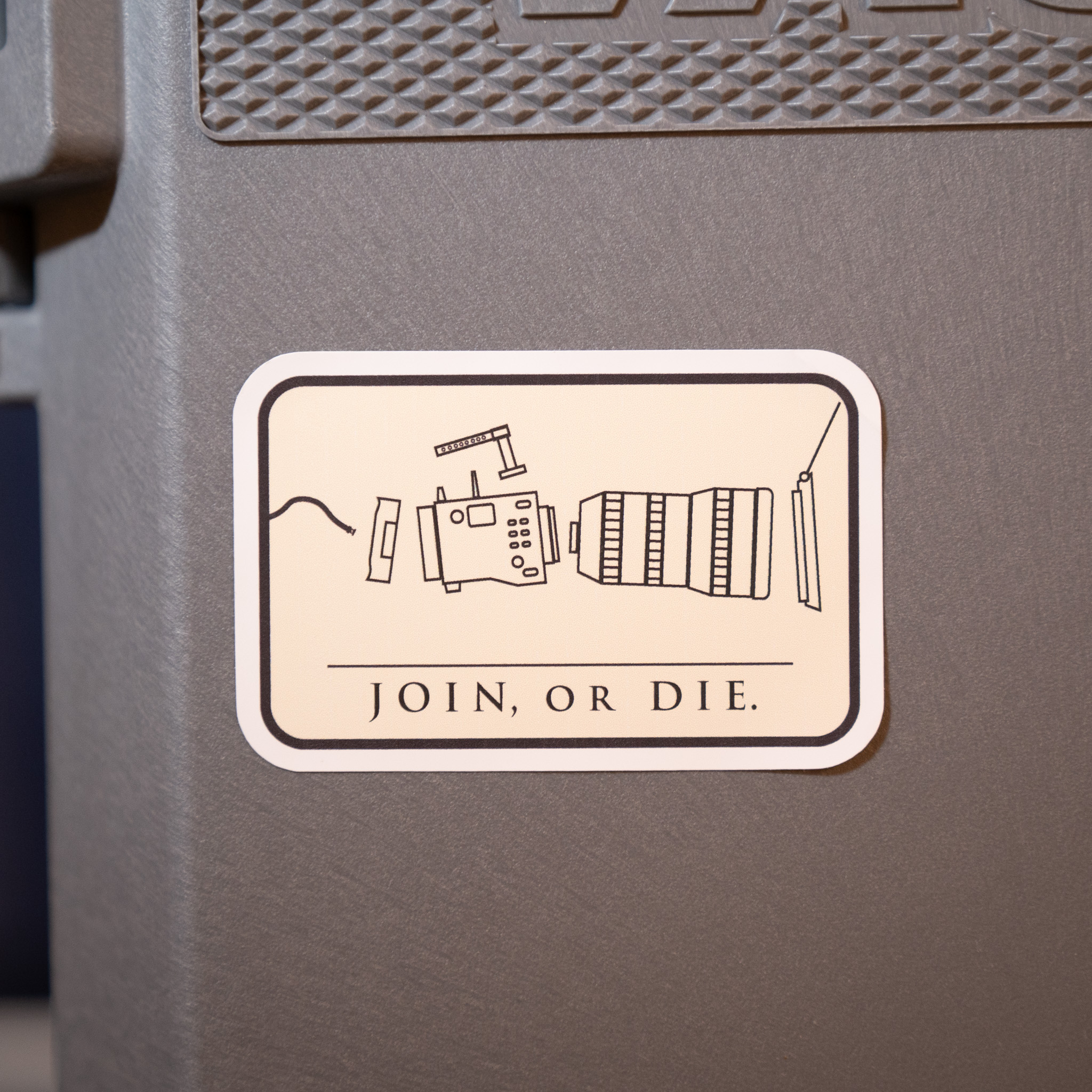 Camera Join or Die Sticker