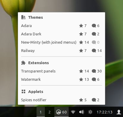 Applets Network Cinnamon Spices - Desktop Gradient Illustrations for Desktop