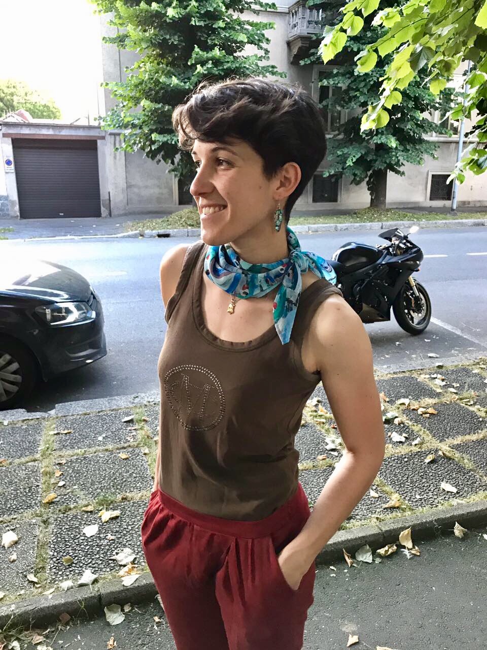 foulard cinque terre