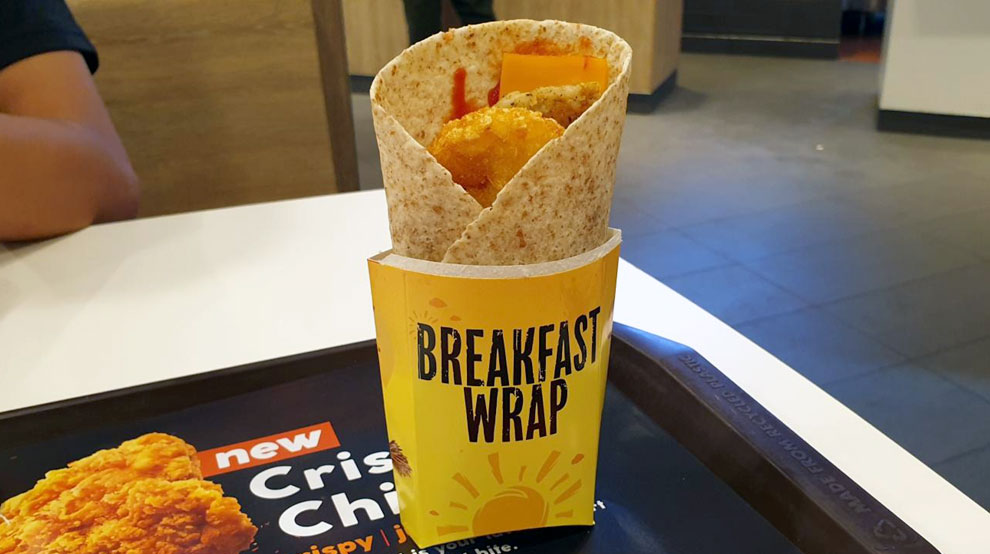 Praktis Buat Sarapan, Segini Jumlah Kalori Dalam Breakfast Wrap McD