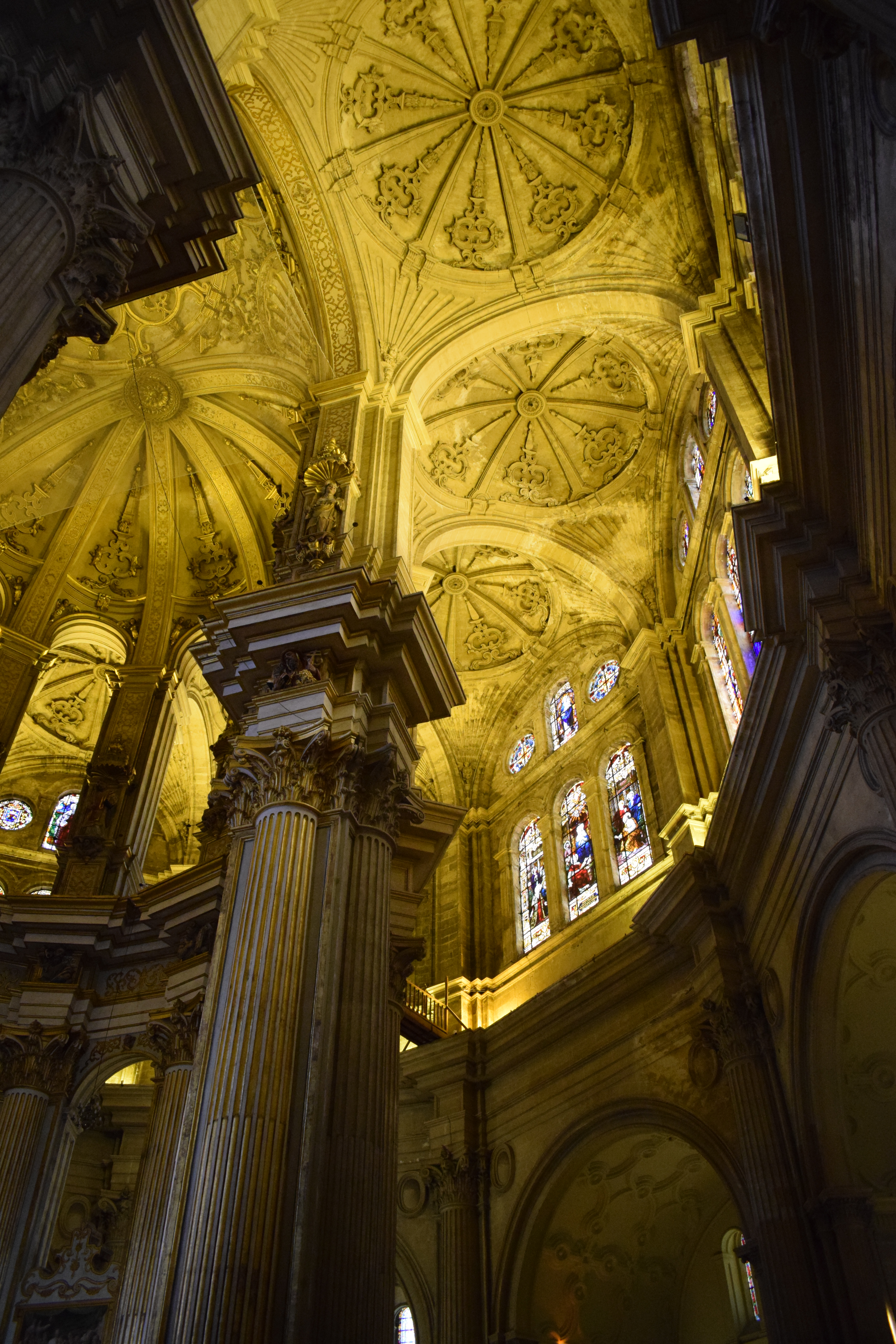 Catedral de Málaga. Detalle de la bóvedas de la girola. S. XVI.