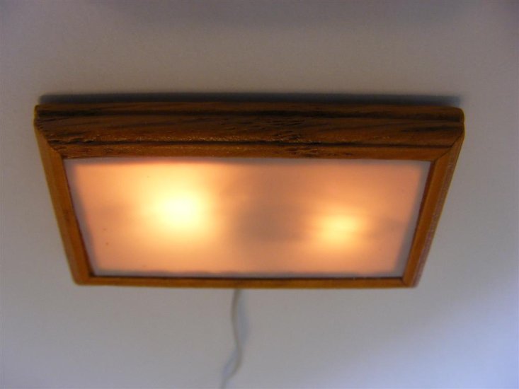 Ck3727 Modern Wood Ceiling Light W Removable Shade Ck3727 13 96 Cir Kit Concepts Inc Dollhouse Lighting Wiring Kits And Electrical Supplies