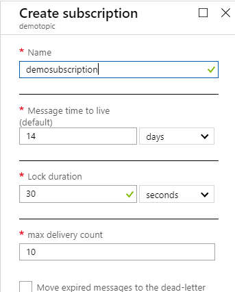 Create Subscription