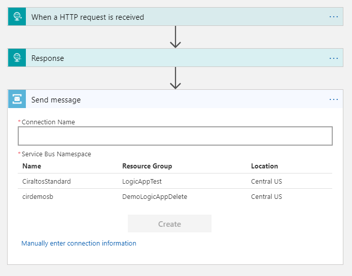 New Send Message Action