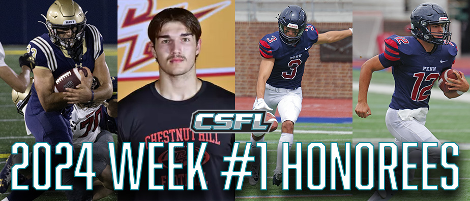 2024 Week 1 Honorees 2024 League News Sprintfootball