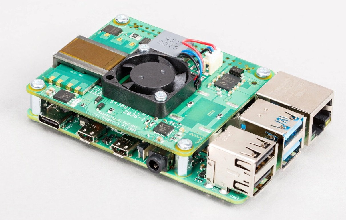 Raspberry Pi PoE+ HAT Features 25.5W PoE+ - Circuit Cellar