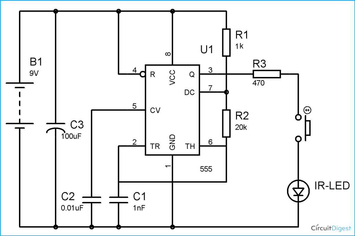 Rc Transmitter And Receiver Circuit Diagram