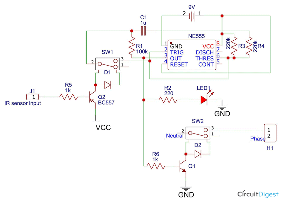 Motion Detector Circuit Diagram
