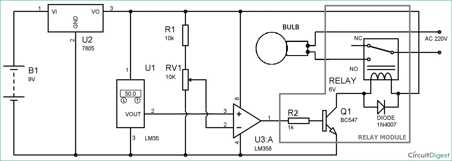Electronic Temperature Control Circuit Diagram Circuit Diagram