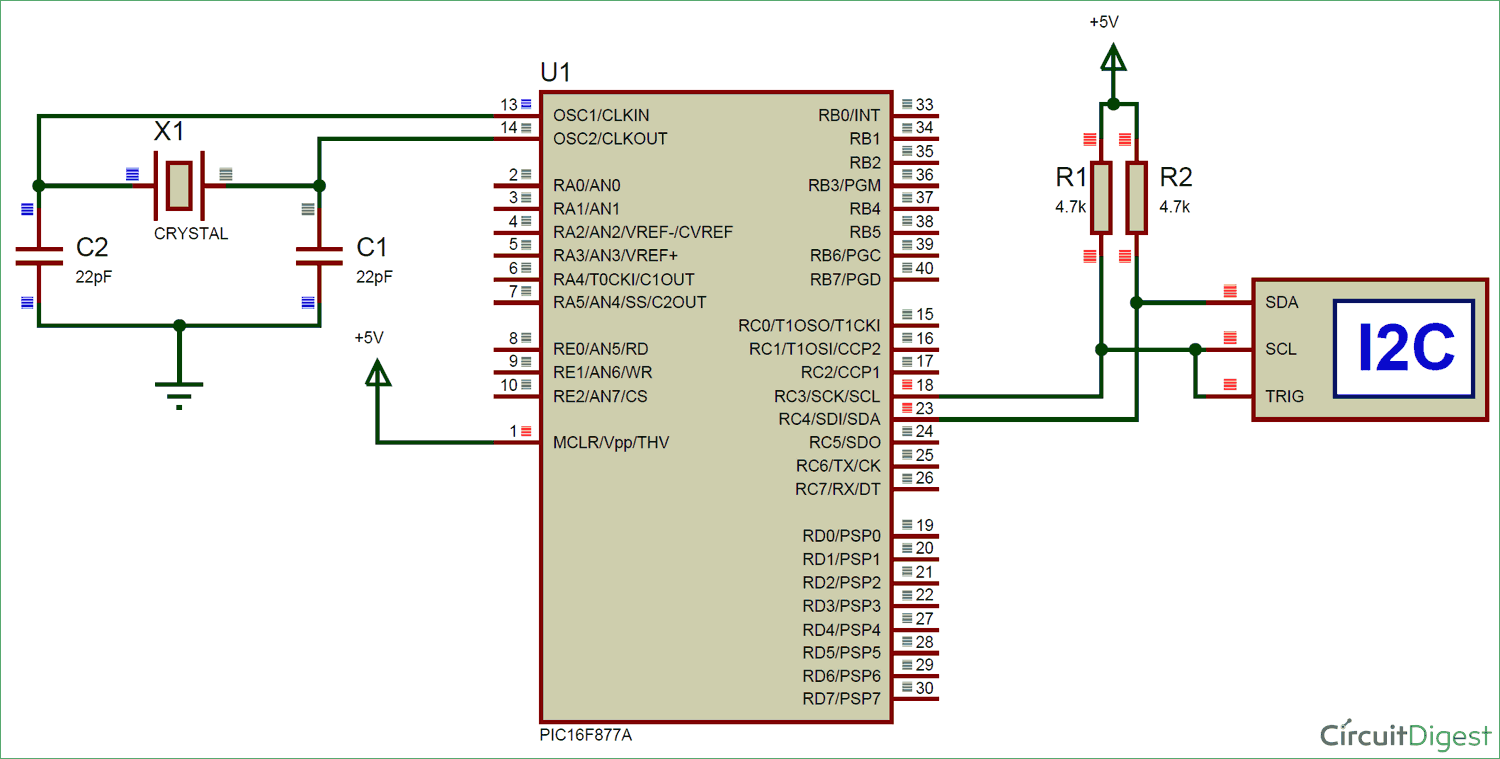 I2c Communication With Pic Microcontroller Pic16f877