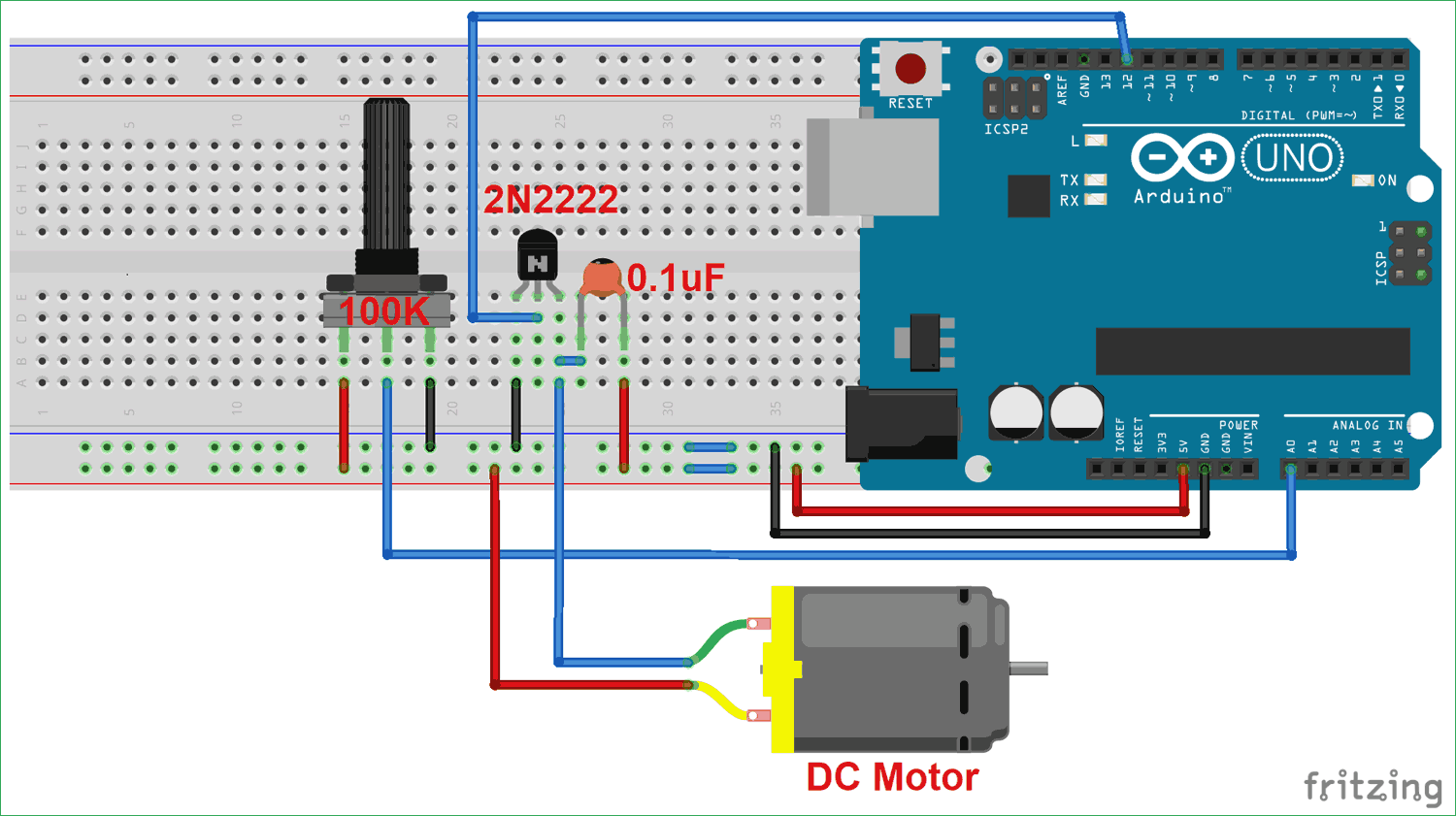 How To Use Potentiometer In Circuit - Circuit Diagram