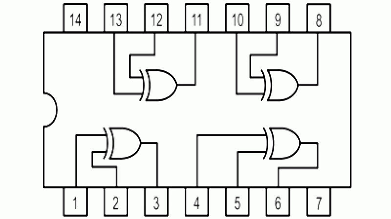 XOR Gate Circuit Diagram.