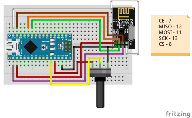 Interfacing NRF24L01 With Arduino: Controlling Servo Motor ...