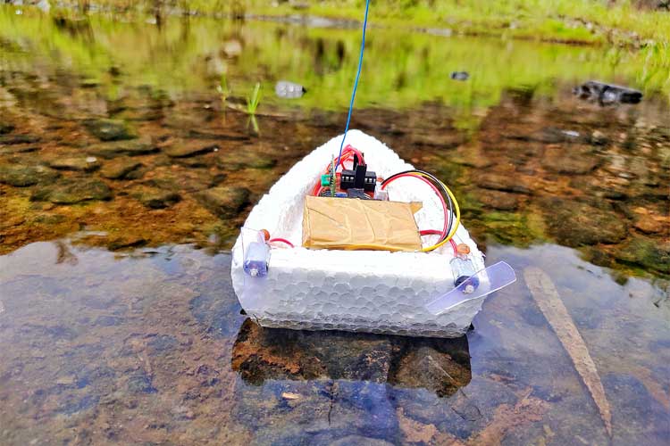Diy Electronics Arduino Controlled Rc Air Boat Using 433mhz Rf - High Quality Mobile Dark Textures | Free Download