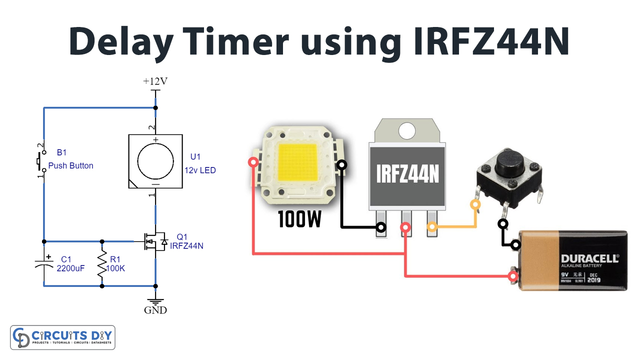 Simple On Delay Timer Circuit Diagram » Wiring Diagram