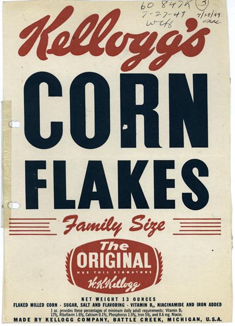 Kellogg's Corn Flakes Package – Circulating Now from the NLM