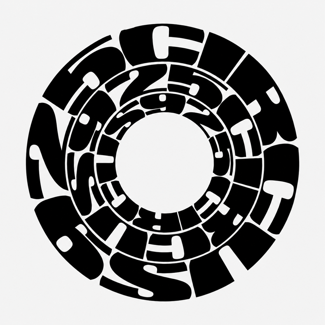 CIRCUS925 circular black-and-white logo