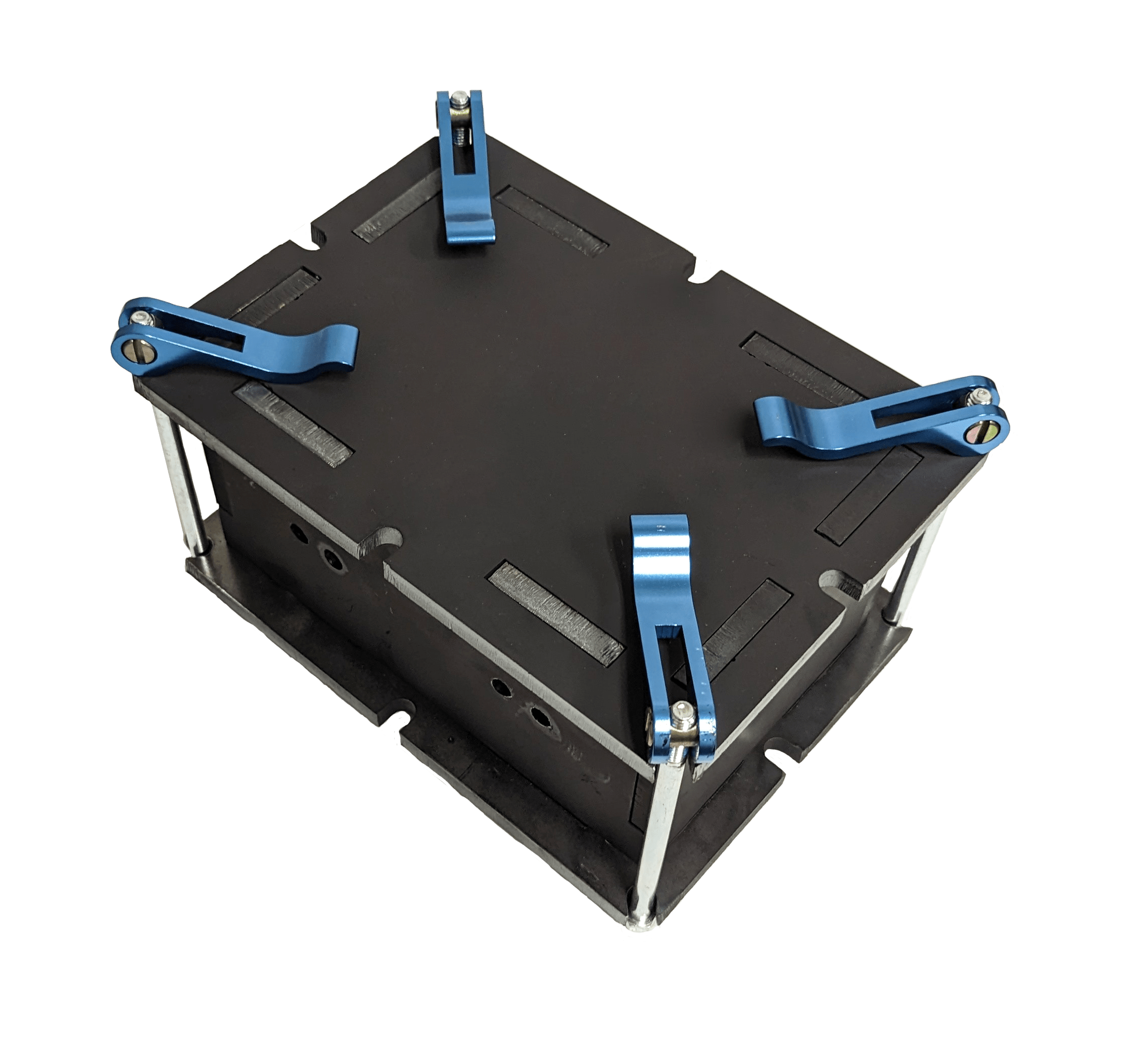 Mold for making solid plastic bricks