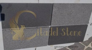 Samples of basalt from different USA regions side-by-side