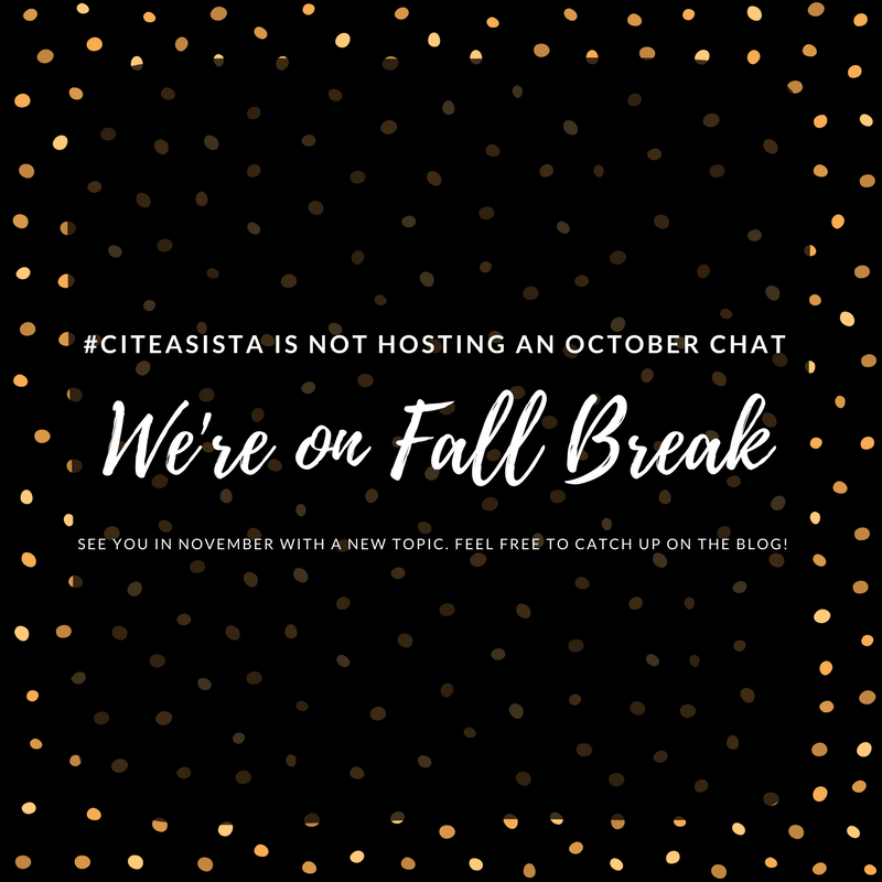 October 2017: Fall Break, No Chat