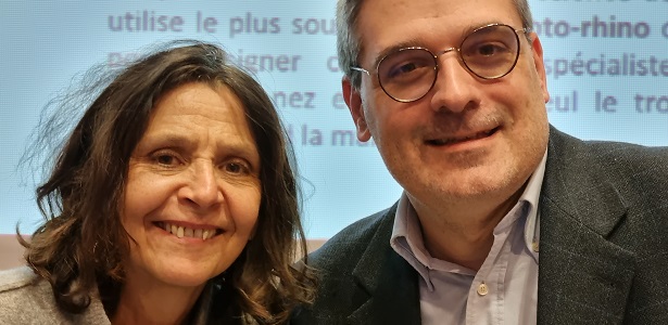 Photo avec Cécile Pivot - Dictée de Tours pour tous - 21 janvier 2023