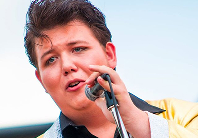 SHELBURNE’S DUSTIN BRICKER a.k.a. “Elvis” won 1st place in the non-professional class at the Collingwood Elvis Festival this summer. He will perform at the Heritage Music Festival (HMF) next Saturday, August 12th at 3 pm in the Centre Dufferin Recreation Complex after the Fiddle Parade.